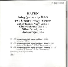 Load image into Gallery viewer, Haydn* - Takács Quartet : String Quartets, Op. 76 1-3 (CD, Album, Club)
