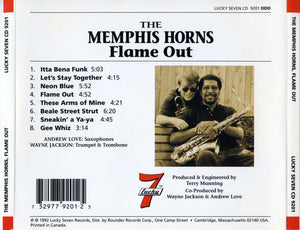 The Memphis Horns : Flame Out (CD, Album)