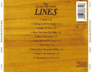 The Walker Brothers : Lines (CD, Album, RE)