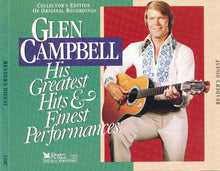 Load image into Gallery viewer, Glen Campbell : His Greatest Hits &amp; Finest Performances (3xCD, Comp, RM)
