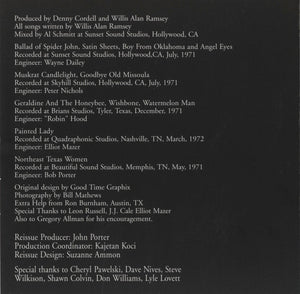 Willis Alan Ramsey : Willis Alan Ramsey (CD, Album)