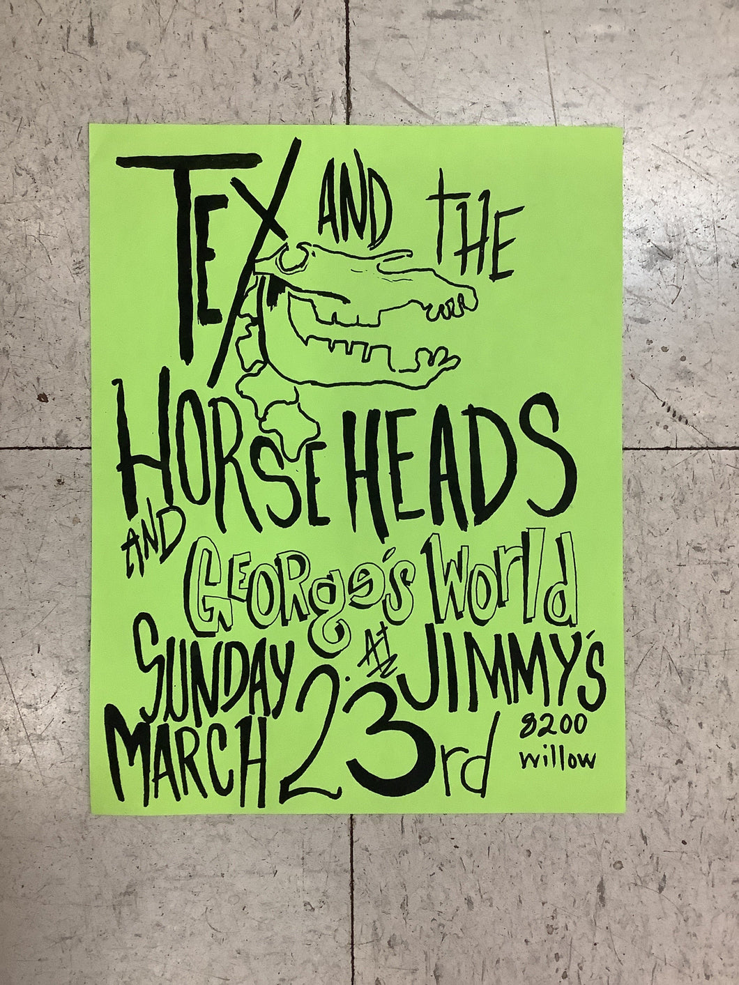 Tex and the Horseheads at Jimmy's (Poster)