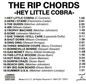 The Rip Chords : Hey Little Cobra (CD, Comp)