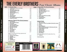 Load image into Gallery viewer, The Everly Brothers* : Four Classic Albums (2xCD, Comp, RM)
