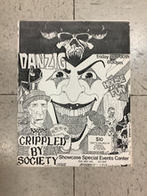 Load image into Gallery viewer, Danzig and Crippled by Society at Showcase - 1989 (Poster)
