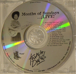 Texana Dames : Months Of Sundays (CD, Album)