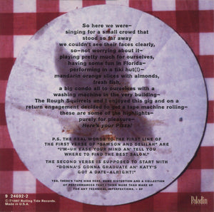 Steve Forbert And The Rough Squirrels : Here's Your Pizza (CD, Album)