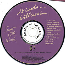 Load image into Gallery viewer, Lucinda Williams : Sweet Old World (CD, Album, RE)
