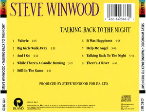 Buy Steve Winwood : Talking Back To The Night (CD) Online for a