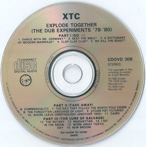 XTC : Explode Together (The Dub Experiments 78-80) (CD, Comp)