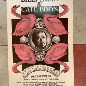 Billy Swan and Cate Bros. at Armadillo - 1975 (Poster)