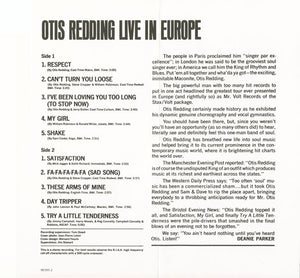 Otis Redding : Live In Europe (CD, Album, RE, RM)