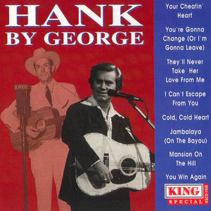 George Jones (2) : Hank By George - George Jones Sings Hank Williams (CD, Comp)