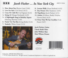 Load image into Gallery viewer, Jacob Fischer : ... In New York City (CD, Album)
