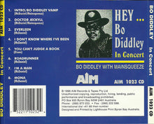 Load image into Gallery viewer, Bo Diddley with Mainsqueeze : Hey... Bo Diddley In Concert (CD, Album, RE)
