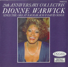 Load image into Gallery viewer, Dionne Warwick : 25th Anniversary Collection: Dionne Warwick Sings The Great Bacharach &amp; David Songs (CD, Comp, RE, RM)
