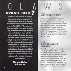 Morgan Fisher : Claws - Hybrid Kids 2 (CD, Album, RE)