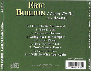 Eric Burdon : I Used To Be An Animal (CD, Album, RE, RM)