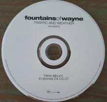 Load image into Gallery viewer, Fountains Of Wayne : Traffic And Weather (CD, Advance, Album, Promo)
