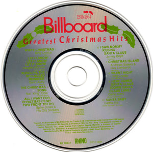 Various : Greatest Christmas Hits Billboard 1935-1954 (CD, Comp)