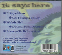 Load image into Gallery viewer, Sally Timms : It Says Here (CD, Single)
