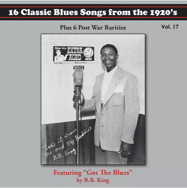 Various : 16 Classic Blues Songs From The 1920’s (Plus 6 Post War Rarities) Vol. 17 (CD, Comp, RM)