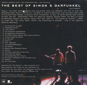 Simon & Garfunkel : The Best Of Simon & Garfunkel (CD, Advance, Comp, Promo, RM)