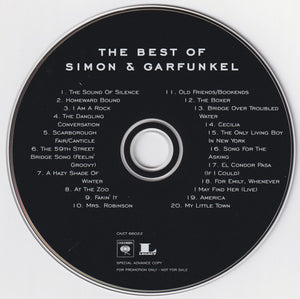 Simon & Garfunkel : The Best Of Simon & Garfunkel (CD, Advance, Comp, Promo, RM)