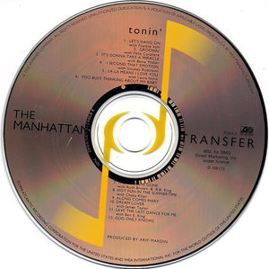 The Manhattan Transfer : Tonin' (CD, Album, Club, SRC)