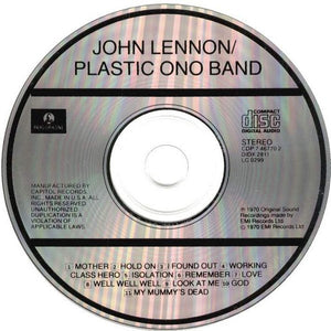 John Lennon, Plastic Ono Band* : John Lennon / Plastic Ono Band (CD, Album, Cap)