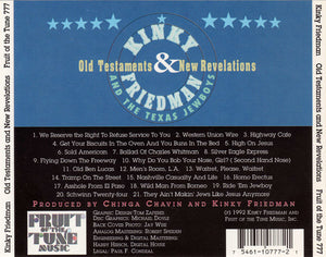 Kinky Friedman And The Texas Jewboys : Old Testaments And New Revelations (CD, Album)