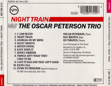 Load image into Gallery viewer, The Oscar Peterson Trio : Night Train (CD, Album, RE)
