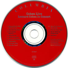 Load image into Gallery viewer, Leonard Cohen : Cohen Live (CD, Album)
