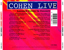 Load image into Gallery viewer, Leonard Cohen : Cohen Live (CD, Album)

