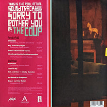 Load image into Gallery viewer, The Coup : This Is The Real, Actual Soundtrack To The Movie Sorry To Bother You By The Coup (LP, Album, Whi)
