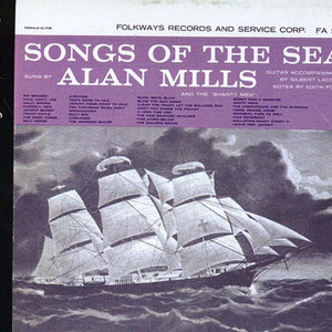 the album cover for Alan Mills - Songs of the Sea: Sung By Alan Mills