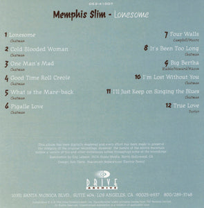 Memphis Slim : Lonesome (CD, Album)