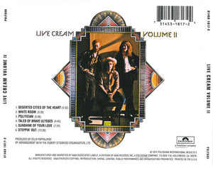 Cream (2) : Live Cream Volume II (CD, Album, RM, RP)