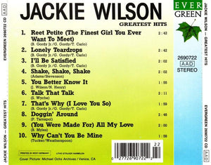 Jackie Wilson : Greatest Hits (CD, Comp, RE)