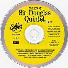 Load image into Gallery viewer, Sir Douglas Quintet / Freddy Fender (2) : The Great Sir Douglas Quintet Live (CD, Comp)
