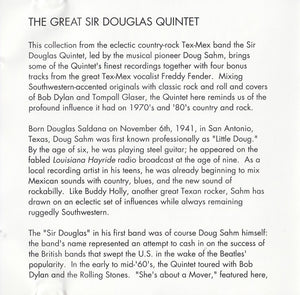 Sir Douglas Quintet / Freddy Fender (2) : The Great Sir Douglas Quintet Live (CD, Comp)