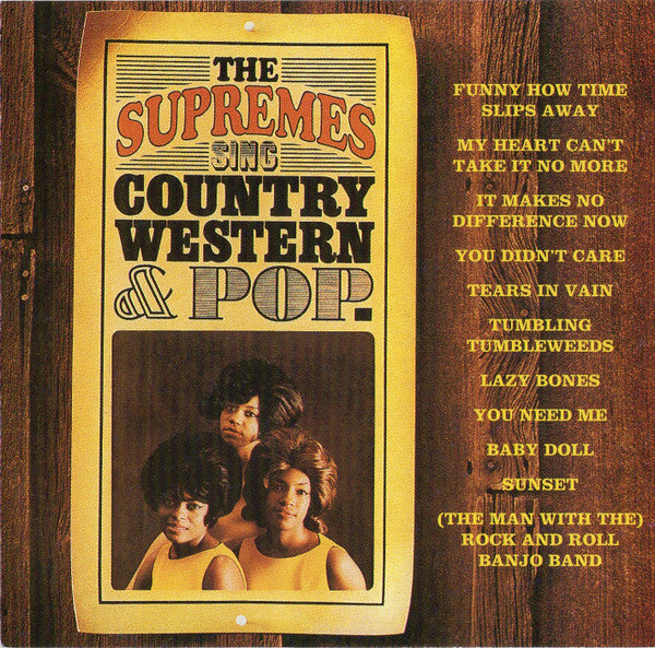 The Supremes : Sing Country, Western & Pop (CD, Album, Club, CRC)