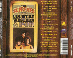 The Supremes : Sing Country, Western & Pop (CD, Album, Club, CRC)