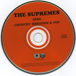 The Supremes : Sing Country, Western & Pop (CD, Album, Club, CRC)