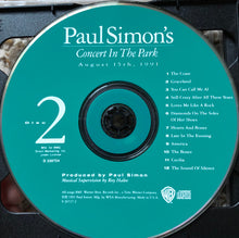 Load image into Gallery viewer, Paul Simon : Paul Simon&#39;s Concert In The Park (2xCD, Album, RP)
