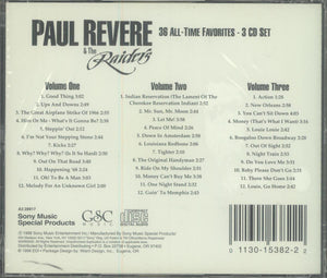 Paul Revere & The Raiders : 36 All-Time Favorites - 3 CD Set (3xCD, Comp)