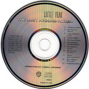 Little Feat : The Last Record Album (CD, Album, RE)