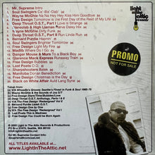 Load image into Gallery viewer, DJ Mr. Supreme* : Light In The Attic Records Sampler 2.0 (CD, Mixed, Promo, Smplr)
