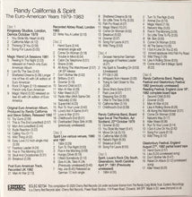 Load image into Gallery viewer, Randy California &amp; Spirit (8) : The Euro-American Years 1979-1983 (6xCD + Box, Comp)
