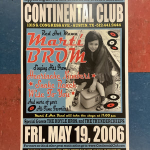 Marti Brom at Continental Club - Poster (2006)